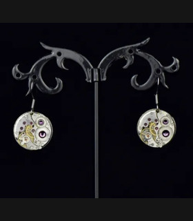 Boucles d'oreilles steampunk Simple minds