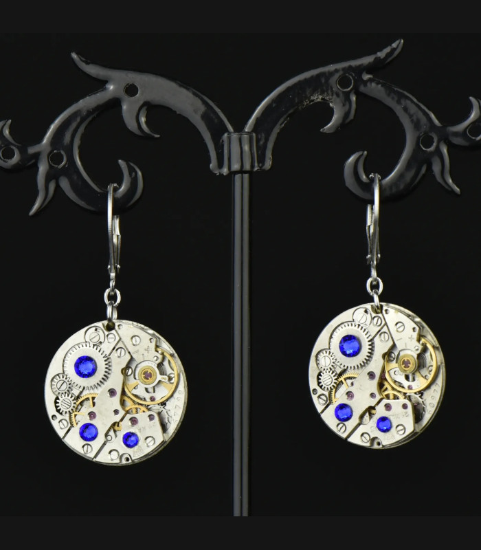 Boucles d'oreilles steampunk Simple minds