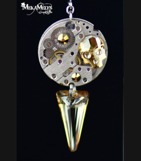 Boucles d'oreilles steampunk Memento mori
