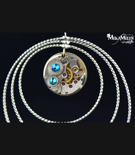 Boucles d'oreilles orignales steampunk Atomic