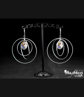 Boucles d'oreilles orignales steampunk Atomic