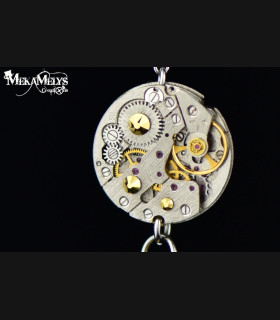 Boucles d'oreilles steampunk Lacrima