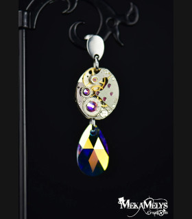 Boucles d'oreilles steampunk Moon Drop