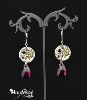 Boucles d'oreilles steampunk Moon Drop