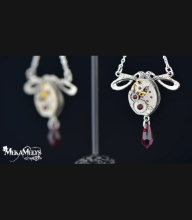 Boucles d'oreilles steampunk Art nouveau Slavia