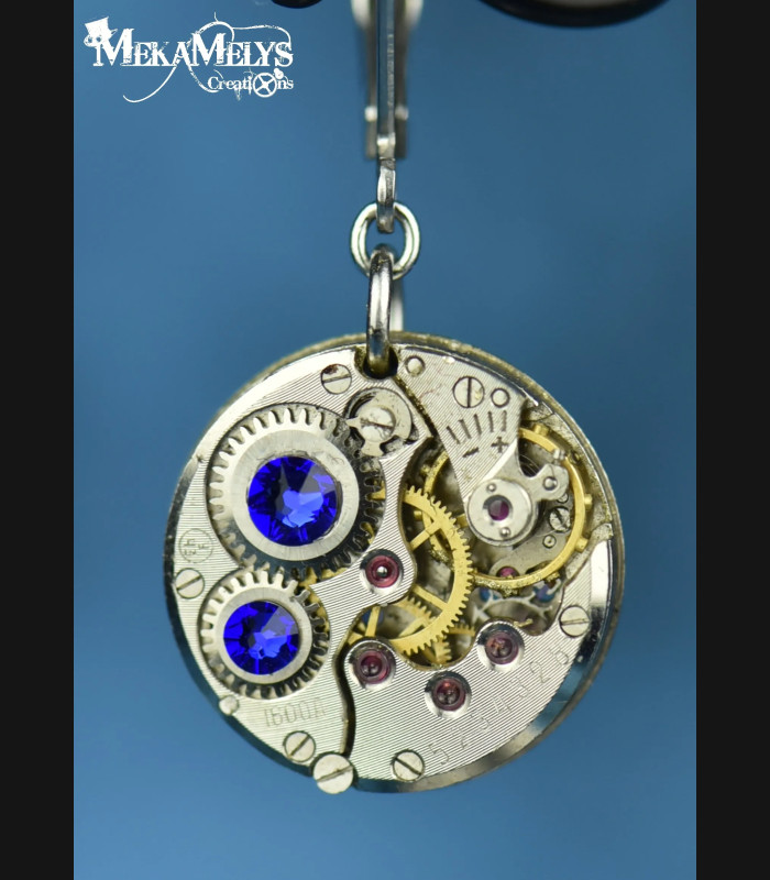 Boucles d'oreilles steampunk Simple minds