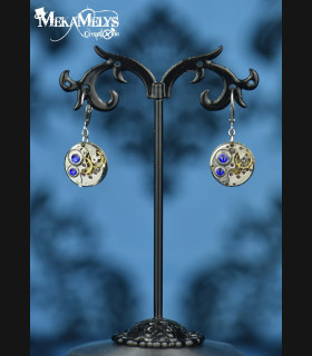 Boucles d'oreilles steampunk Simple minds
