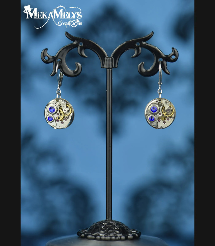 Boucles d'oreilles steampunk Simple minds