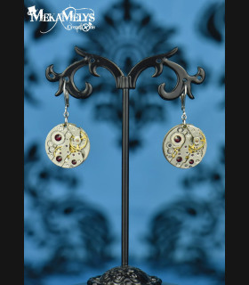 Boucles d'oreilles steampunk Simple minds