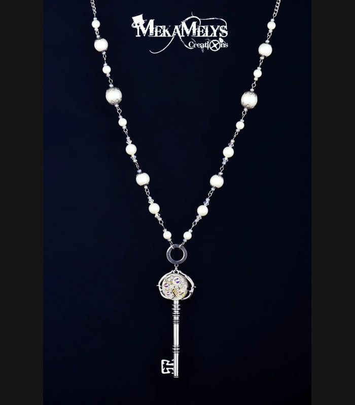 Collier Clé Temps pour elle