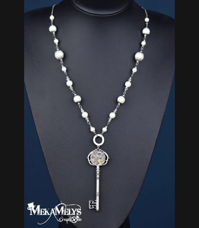 Collier Clé Temps pour elle