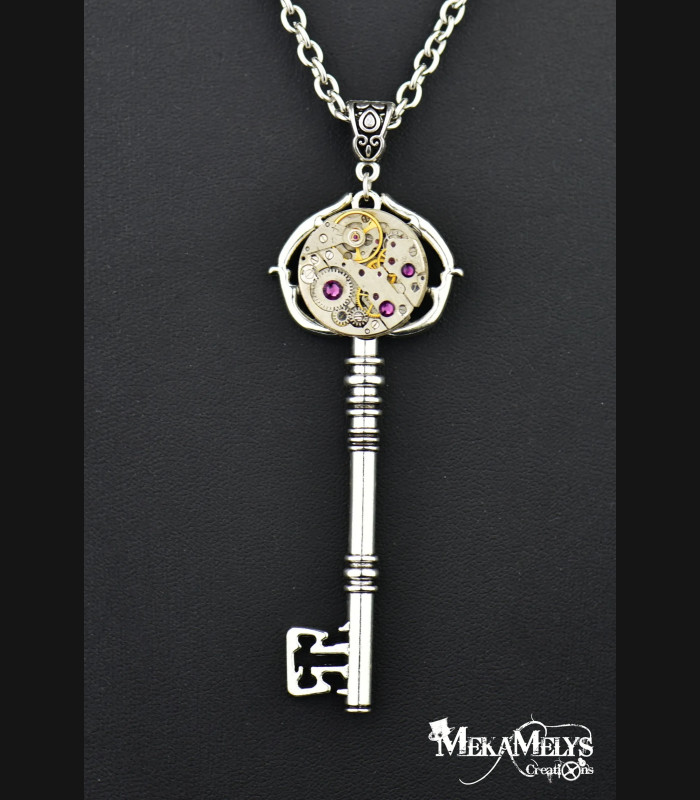 Collier Clé Temps pour elle