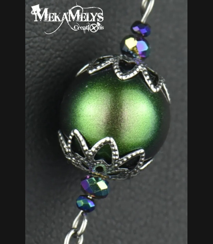 Collier Steampunk Clé Temps pour Elle | Swarovski® & Montre Ancienne