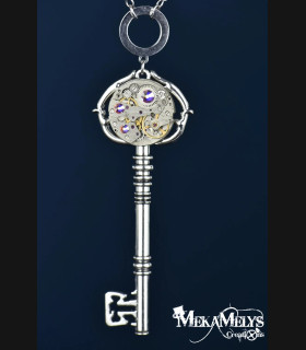 Collier Clé Temps pour elle