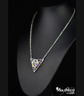 Collier géométrique steampunk Wiccan
