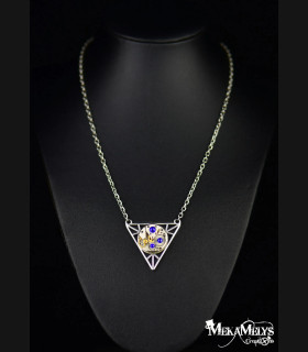 Collier géométrique steampunk Wiccan