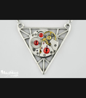 Collier géométrique steampunk Wiccan