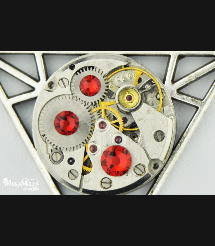 Collier géométrique steampunk Wiccan