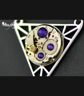 Collier Steampunk géométrique Wiccan | MekaMelys