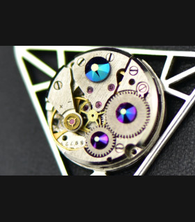 Collier géométrique steampunk Wiccan