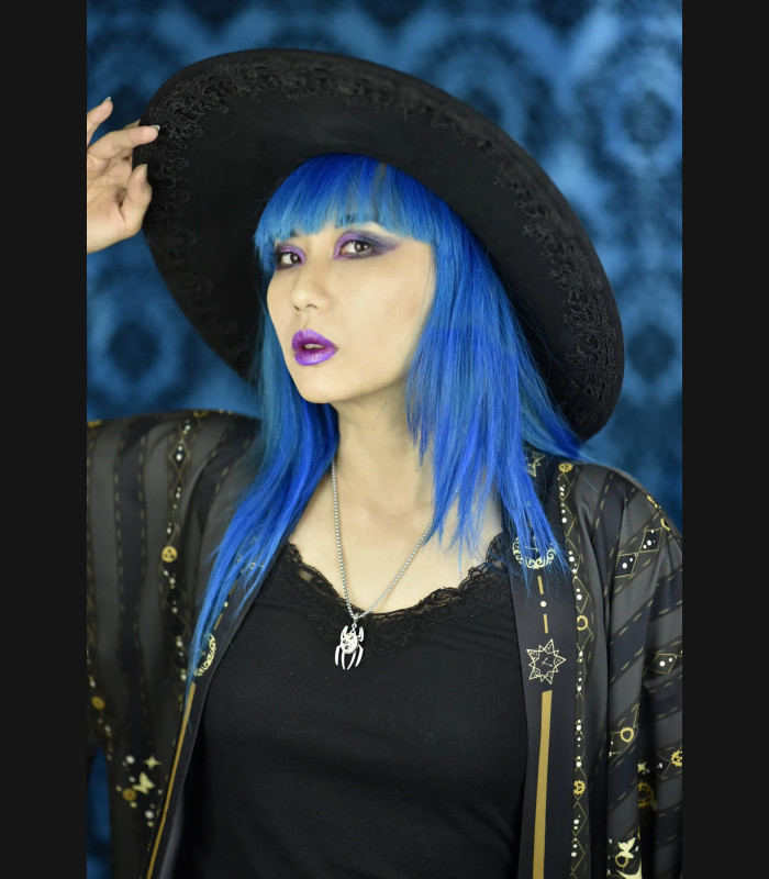 Collier original steampunk Arachnée bijou mécanique