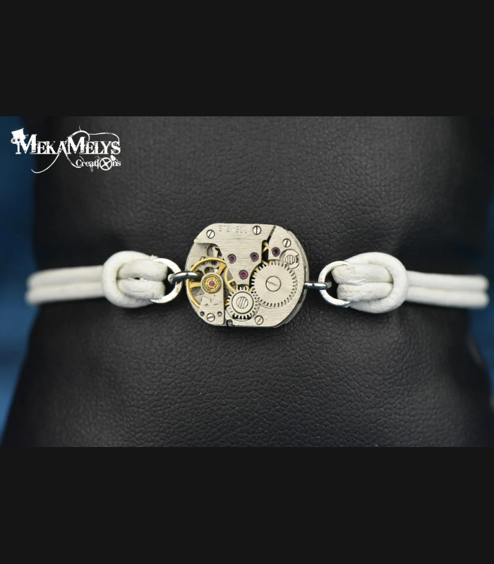 Bracelet Steampunk Atlas - Bijou Mecanique | MekaMelys