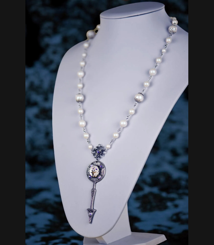 Collier original Steampunk Chronostasis