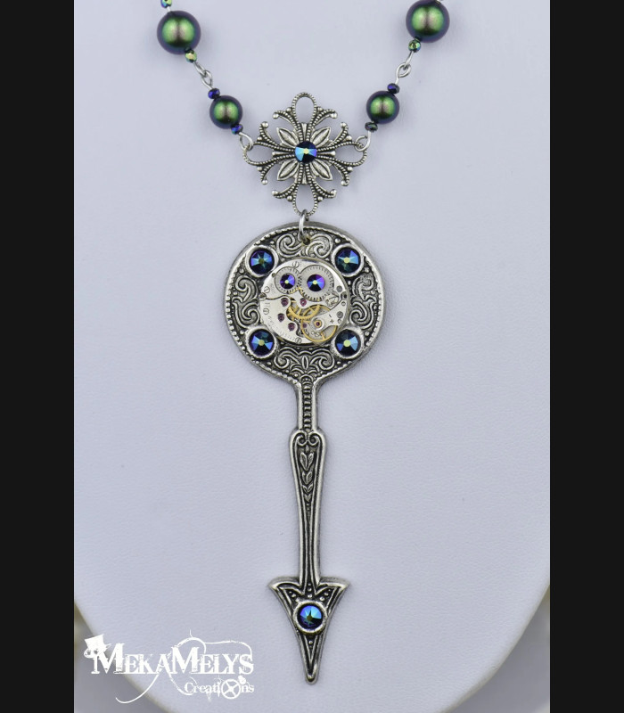 Collier original Steampunk Chronostasis