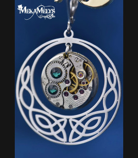 Boucles d'oreilles Elfiques Celtiques Steampunk