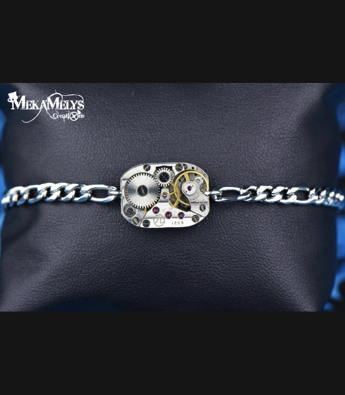Bracelet Steampunk original Hélios | MekaMelys