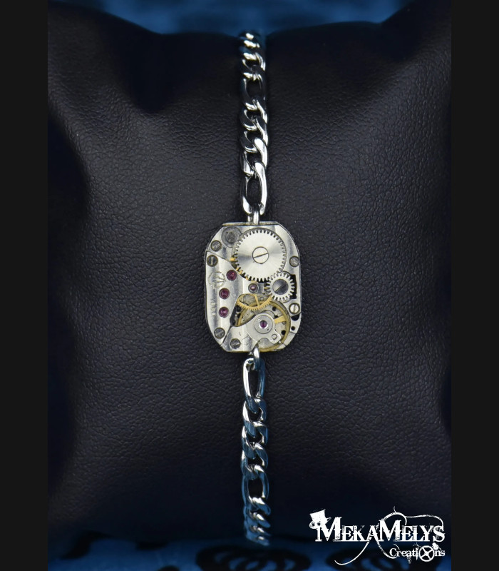 Bracelet Steampunk original Hélios | MekaMelys