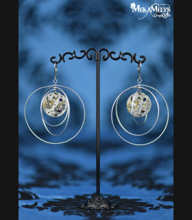 Boucles d'oreilles orignales steampunk Atomic