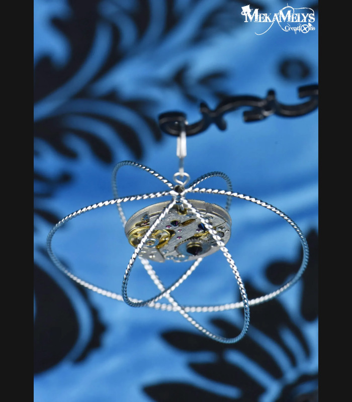 Boucles d'oreilles orignales steampunk Atomic