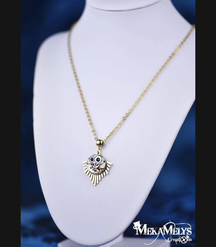 Collier original doré soleil