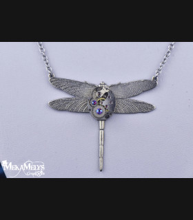 Collier Steampunk libellule | MekaMelys
