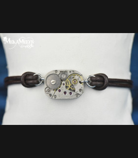 Bracelet Steampunk Gamma - Bijou Mecanique | MekaMelys