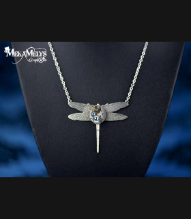 Collier Steampunk libellule