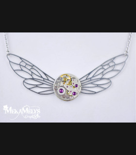 Collier steampunk Dragonfly