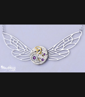 Collier steampunk Dragonfly