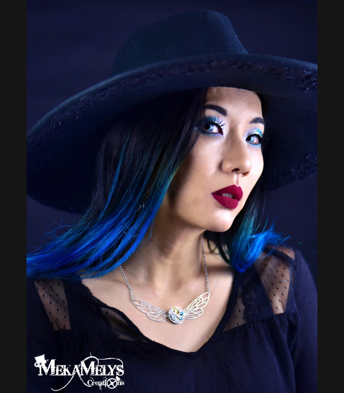 Collier steampunk Dragonfly