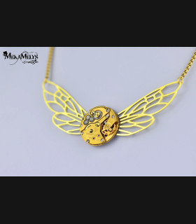 Collier steampunk Dragonfly