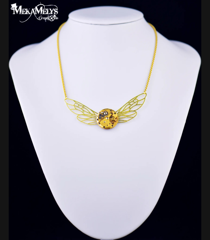Collier steampunk Dragonfly