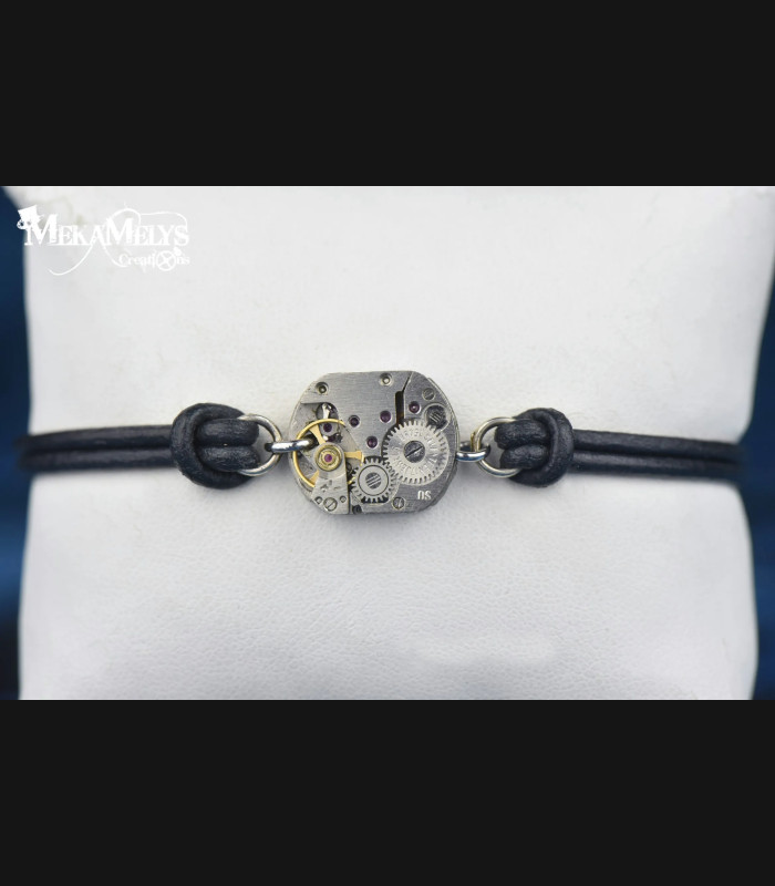 Bracelet Steampunk Atlas - Bijou Mecanique | MekaMelys