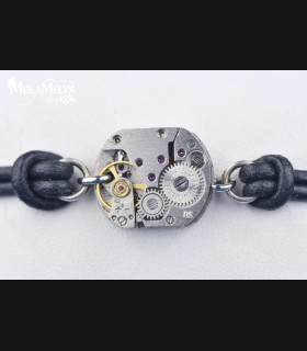 Bracelet Steampunk Atlas - Bijou Mecanique | MekaMelys