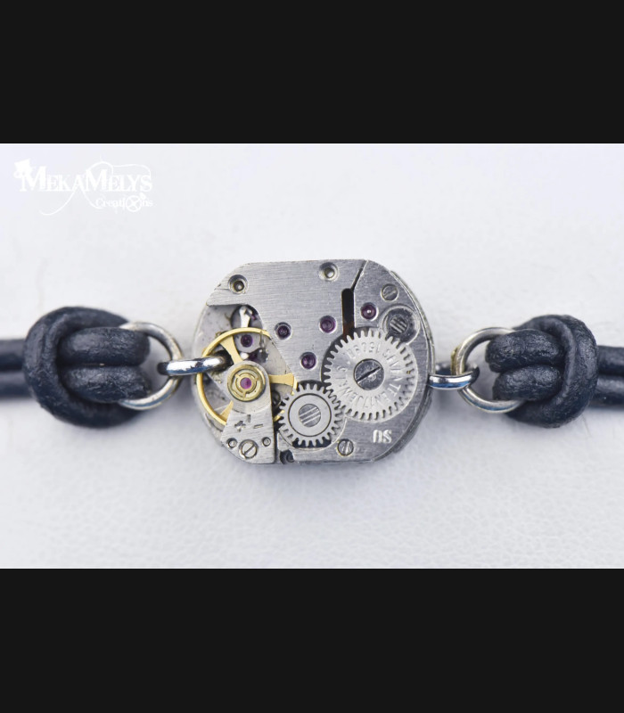 Bracelet Steampunk Atlas - Bijou Mecanique | MekaMelys
