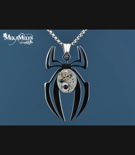 Collier steampunk White Widow