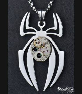 Collier steampunk White Widow