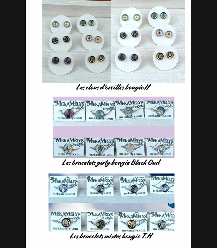 Bougie Parfumee avec Bijou Steampunk | MekaMelys