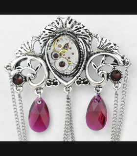 Broche Hestia Bleu Royal