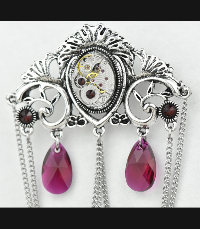 Broche Hestia Bleu Royal